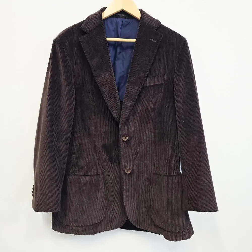 Sid Mashburn Kincaid No. 1 Brown Corduroy Sport Coat Jacket US 44R EU 54R NWOT - Picture 1 of 11
